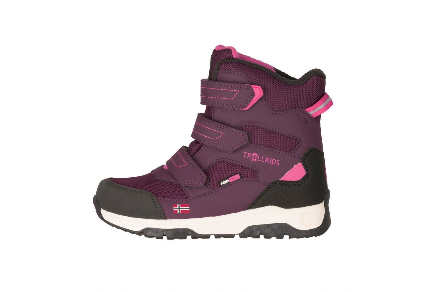 Trollkids Lofoten XTS Winterboots Wasserdicht und atmungsaktiv (lila/rot)