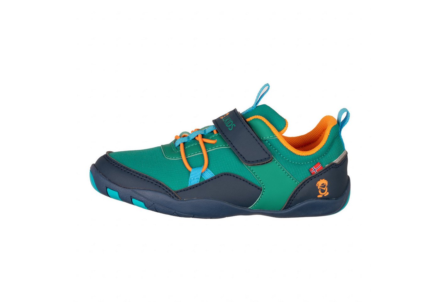 Trollkids Skaland Sneaker Besonders flexible Sohle (blau/gelb/grün)