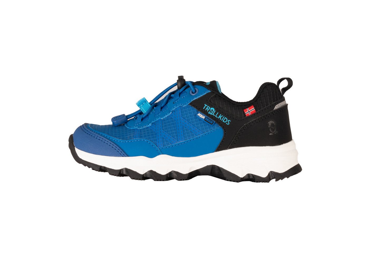 Trollkids Trolltunga XT Wanderschuh Wasserdicht durch AQUAPROOF-Membran (blau/schwarz)