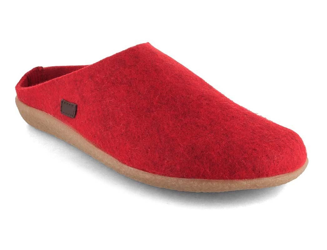 Tuffeln vegane Filzpantoffeln aus recyceltem PET für Damen und Herren Hausschuh mit Wechselfußbett