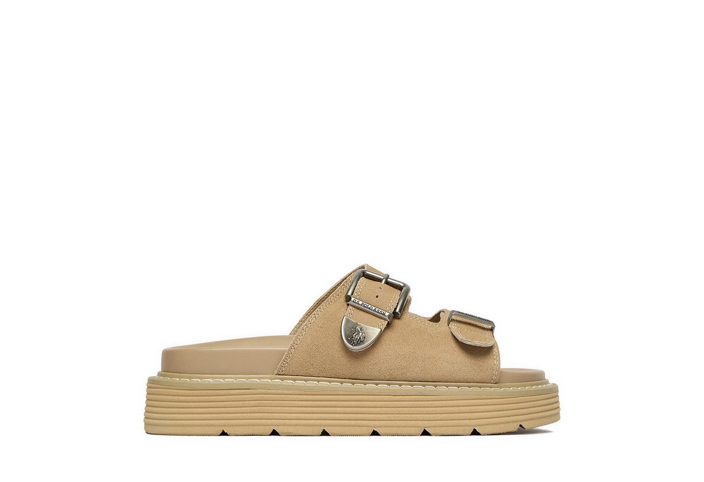 U.S. Polo Assn. US Polo Assn Damen-Flip-Flops Beige Badepantolette