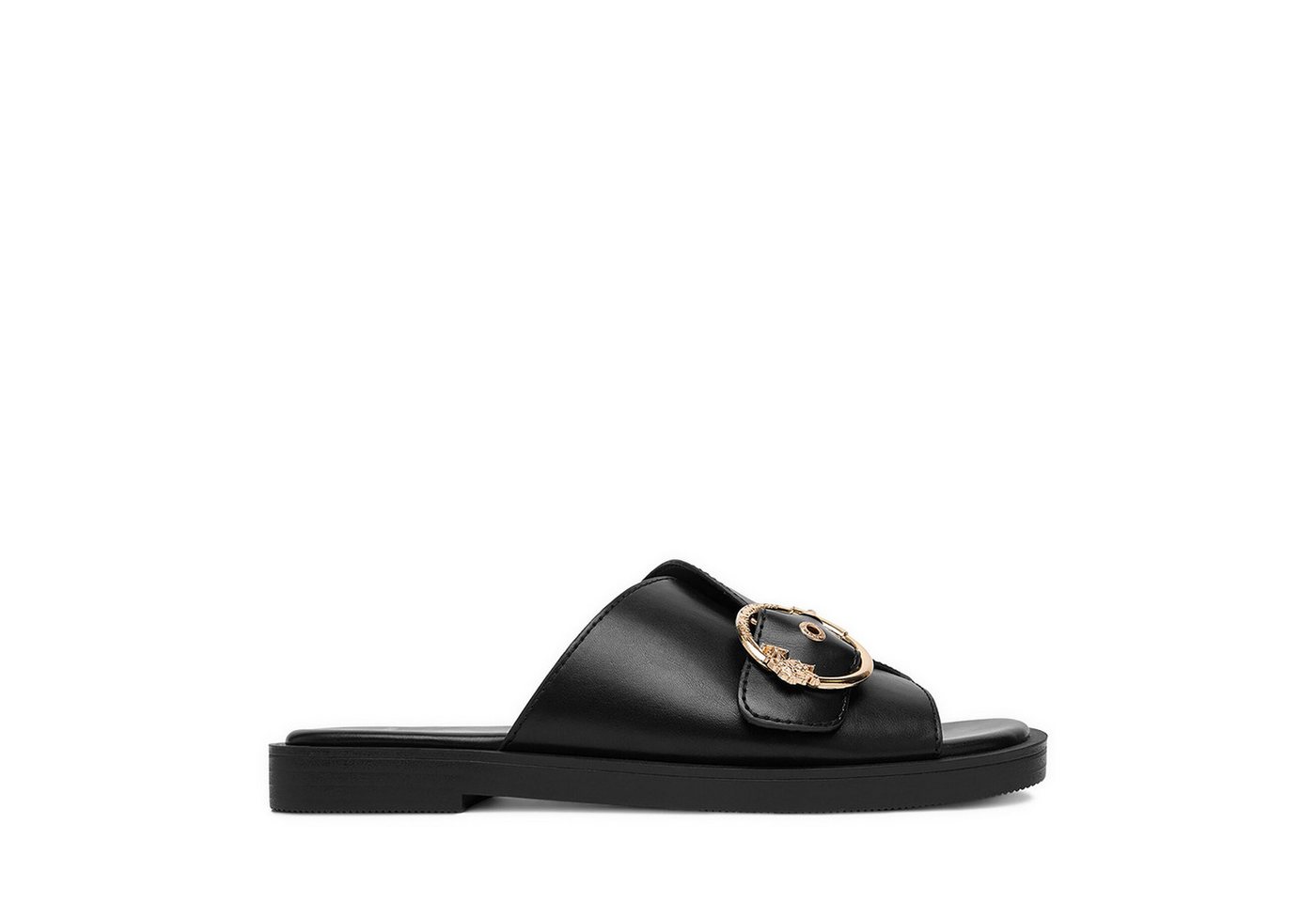 U.S. Polo Assn. US Polo Assn Damen-Flip-Flops, Schwarz Badepantolette