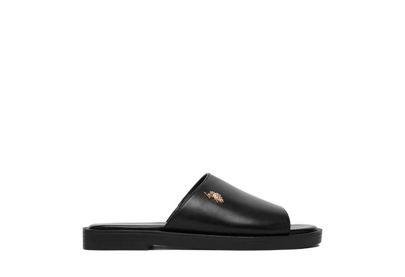 U.S. Polo Assn. US Polo Assn Damen-Flip-Flops, Schwarz Badepantolette (schwarz)
