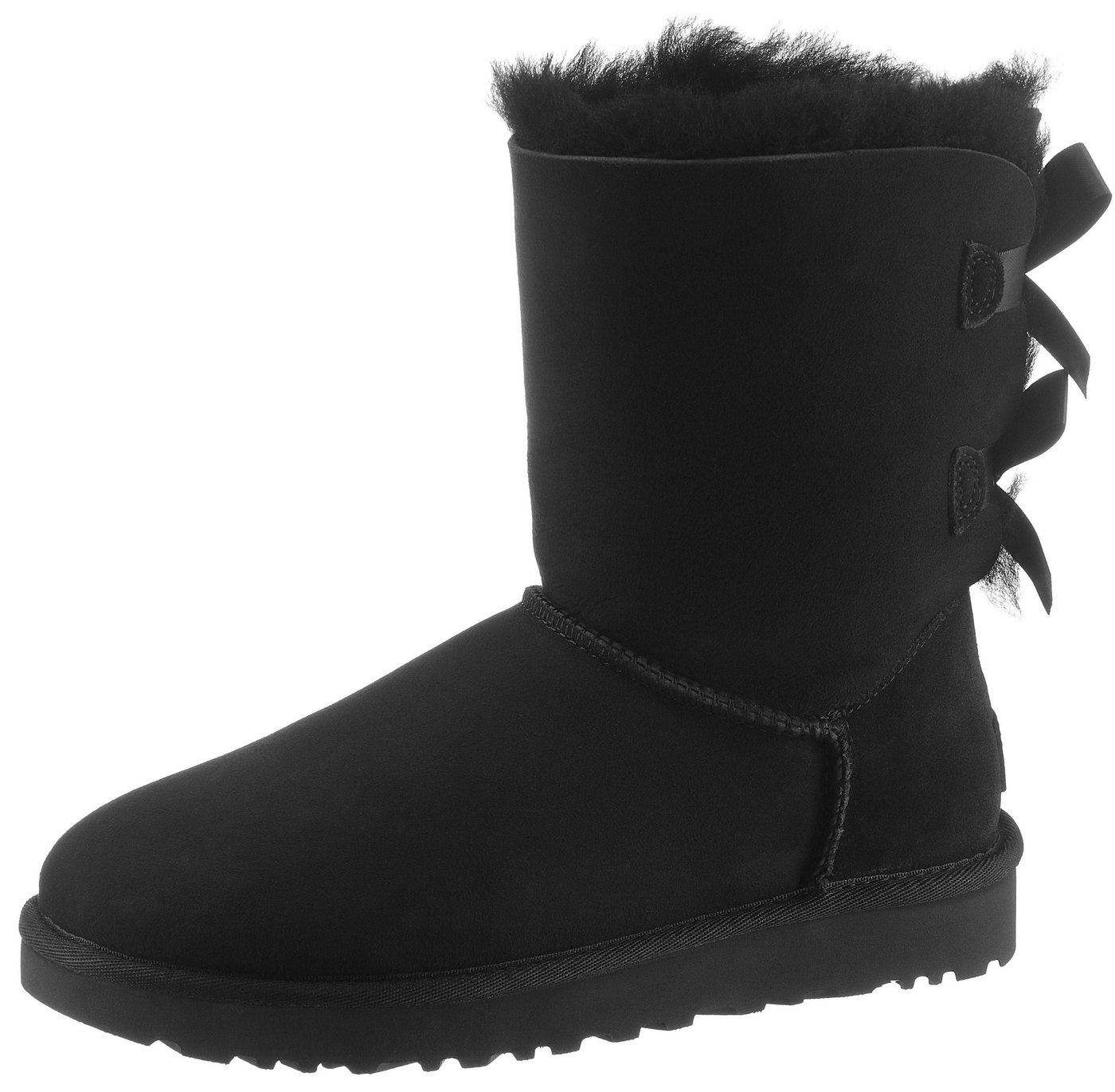 Ugg Bailey Bow 2 Schlupfboots mit Satinschleifen hinten am Schaft (schwarz)