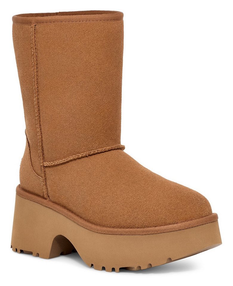 Ugg CLASSIC SHORT NEW HEIGHTS Schlupfstiefel, Plateau Stiefel, Winterstiefel, Boots mit Innen-Reißverschluss