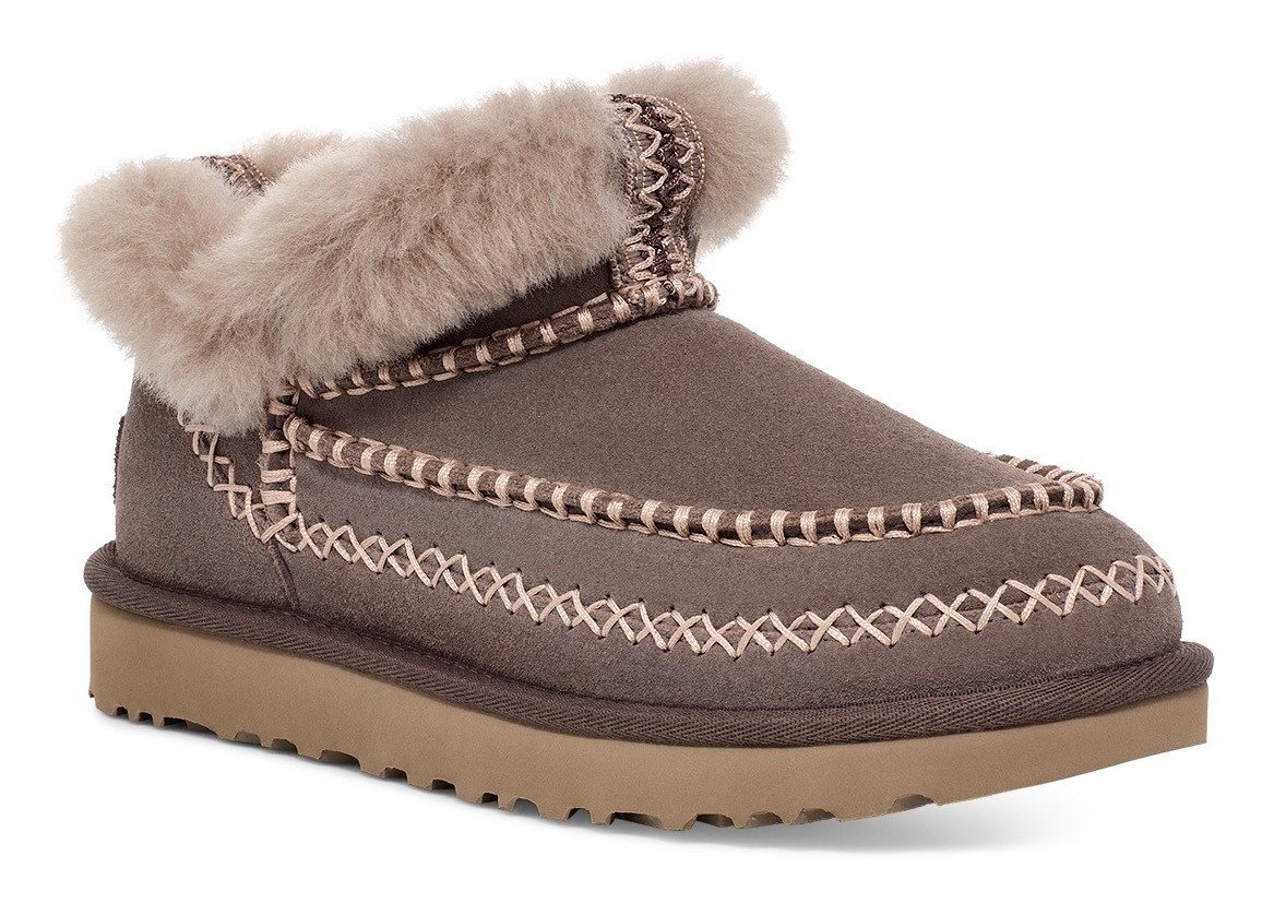 Ugg CLASSIC ULTRA MINI ALPINE Schlupfboots, Hausschuh, Mule, Winterboots mit gepolstertem Fußbett