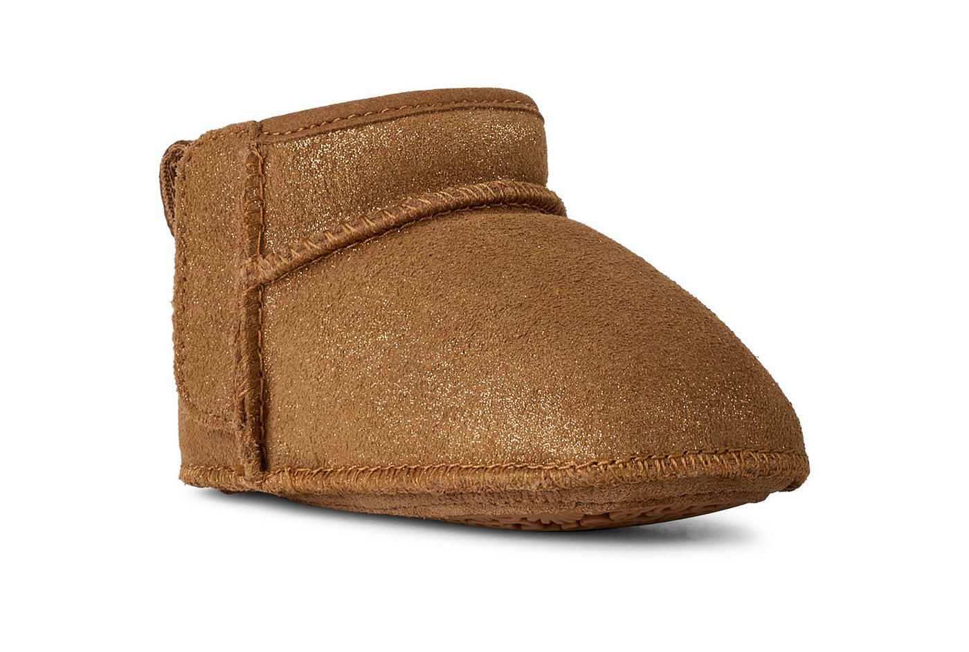 Ugg Classic Ultra Mini Dazzle Krabbelschuh Babyschuh, Schneestiefel mit Klettverschluss (CHESTNUT)