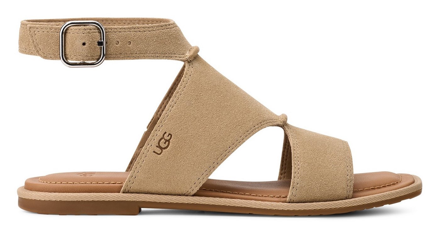Ugg DELRAY Sandale, Flats, Riemchensandale mit Fußbett Memory-Schaum