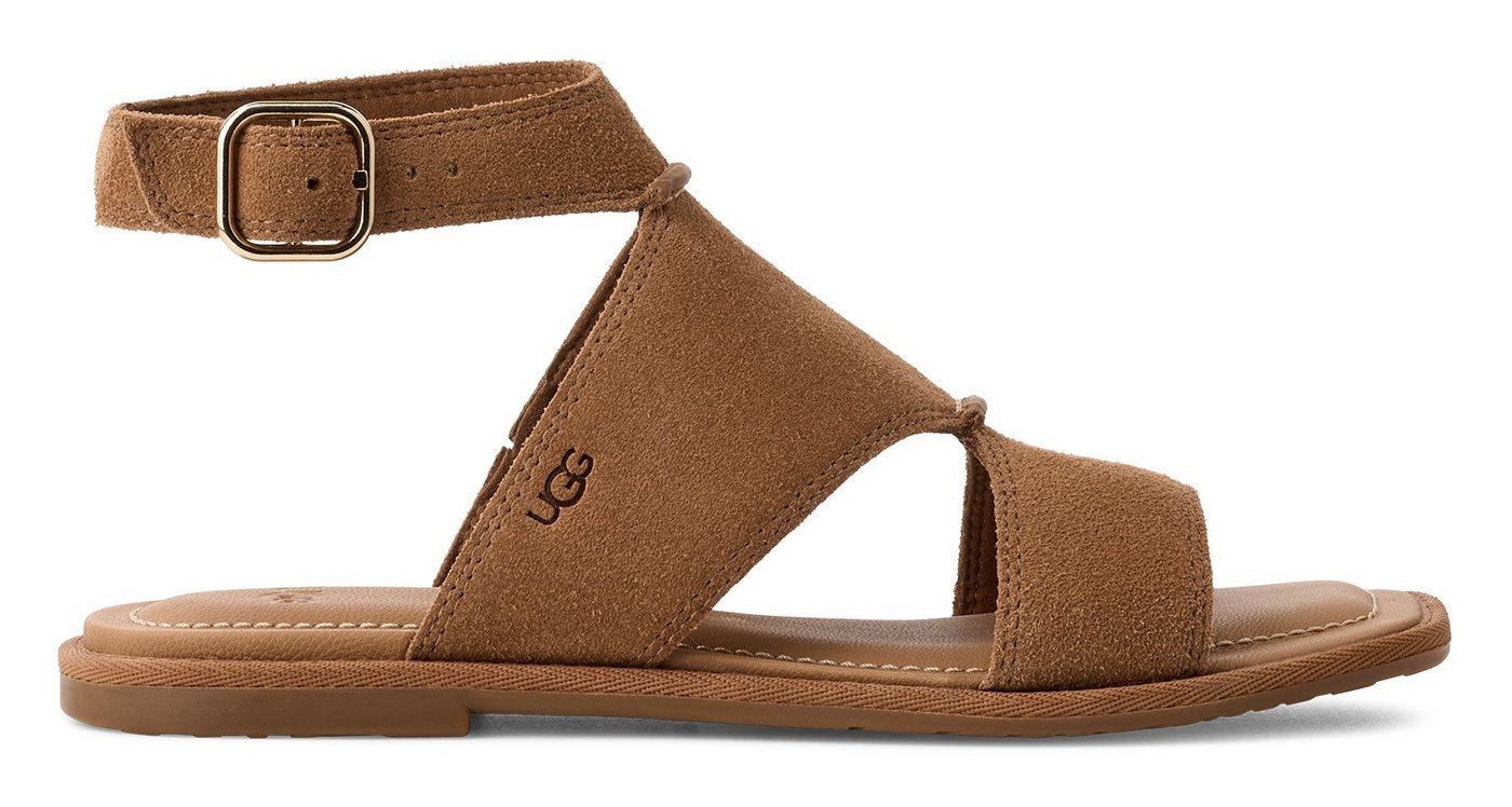 Ugg DELRAY Sandale, Flats, Riemchensandale mit Fußbett Memory-Schaum