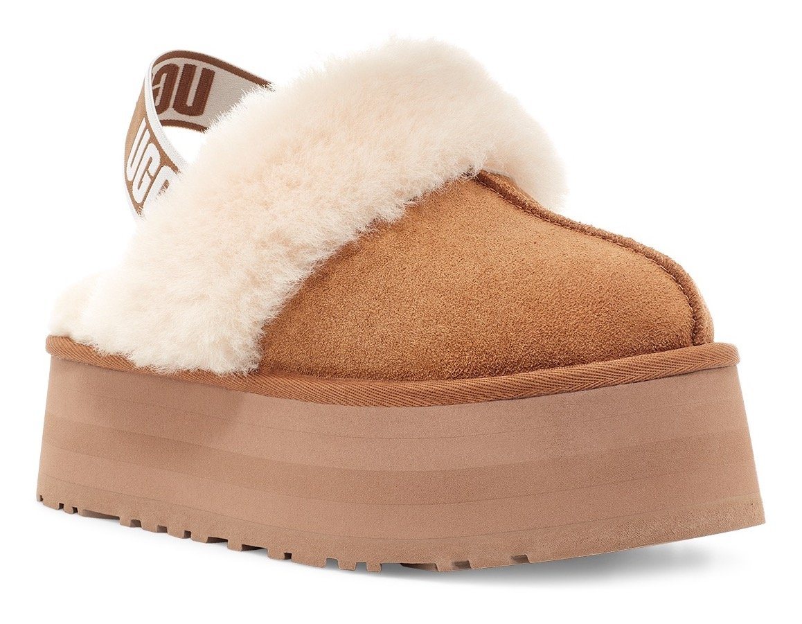 Ugg Funkette Hausschuh mit modischer Plateausohle