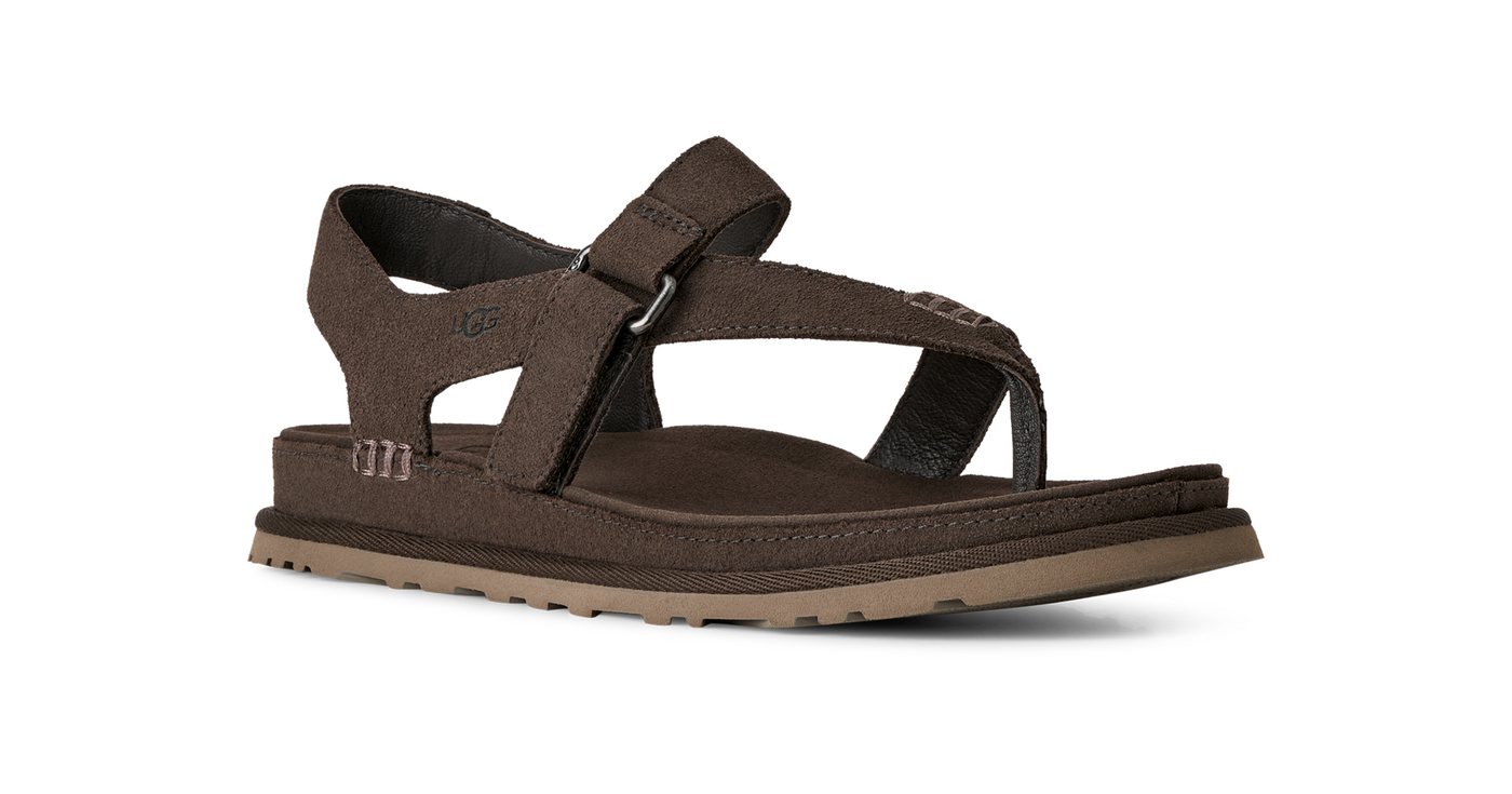 Ugg GOLDENGAZE TOE POST Sandale Mule, Sabot, Fußbett mit Memory-Schaum (grau)