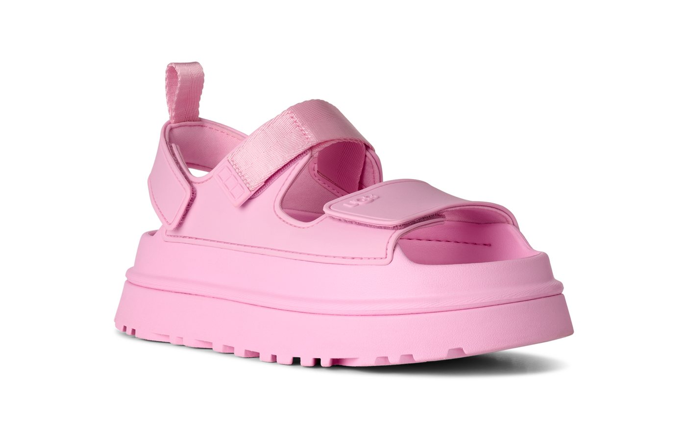 Ugg W GOLDENGLOW Sandale, Sommerschuh, Strandschuh, Plateausandale mit Klettverschlüsse (rosa)