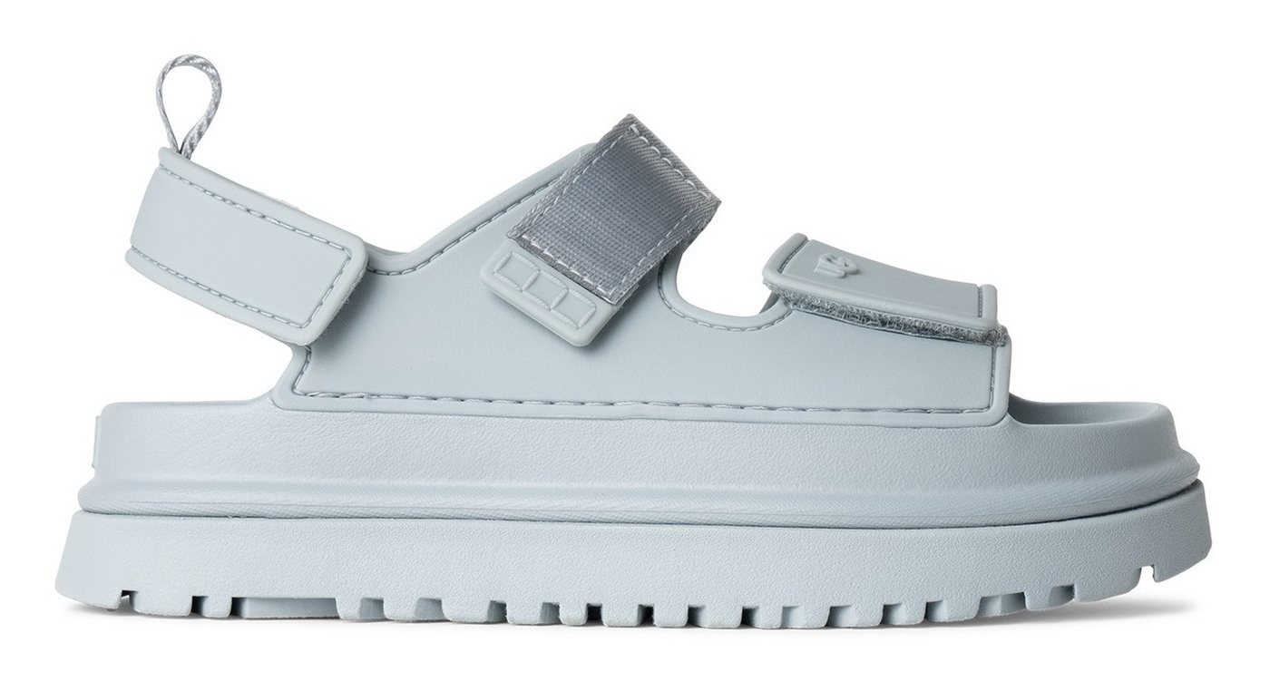 Ugg K GOLDENGLOW Badesandale, Sommerschuh, Poolslides, Plateauabsatz, mit Klettverschluss