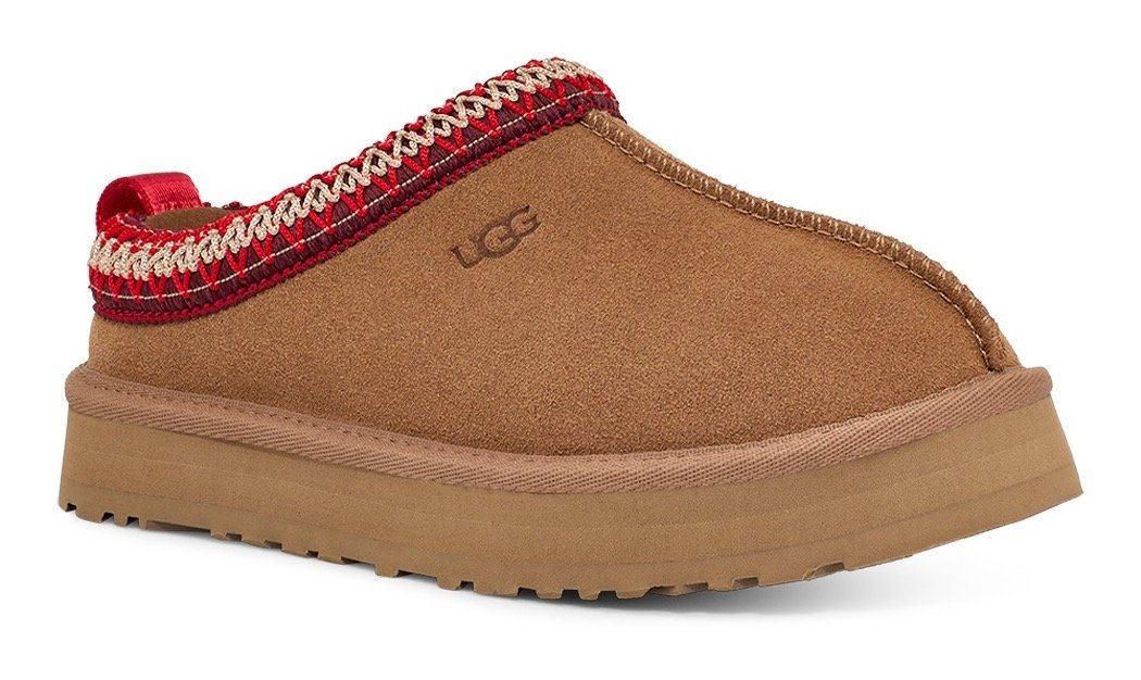 Ugg K TAZZ Pantoffel, Plateau Clog, Mule, Hausschuh mit Zierborte