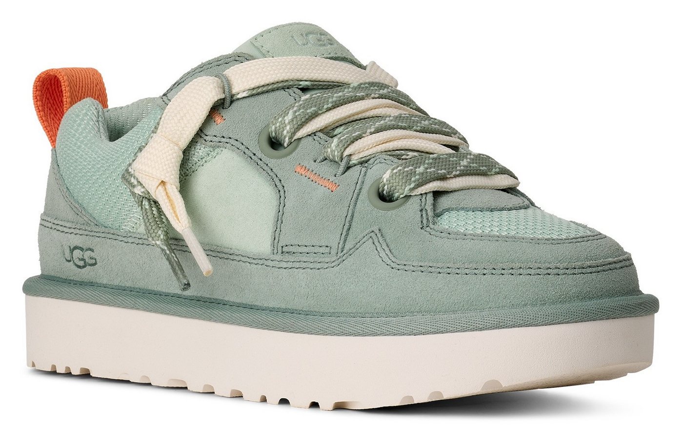 Ugg LO LOWMEL Plateausneaker Freizeitschuh, Halbschuh, Schnürschuh mit praktischer Anziehlasche (grün)