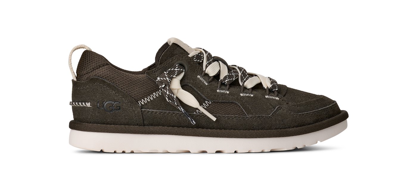 Ugg LOWMEL MINIMEL Sneaker Halbschuh, Low Profile Schnürer mit Anziehlasche (grau)