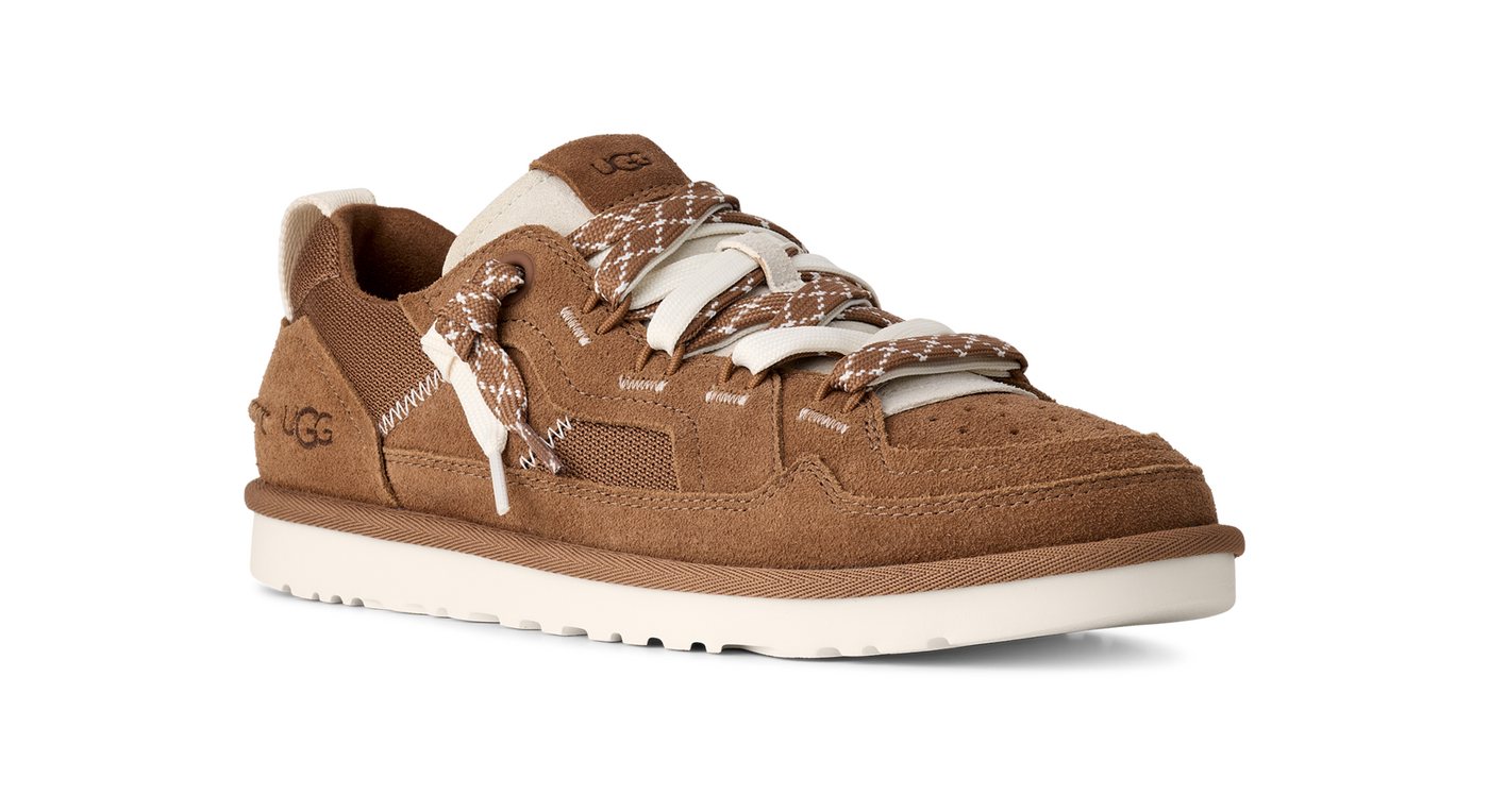 Ugg M MINIMEL Sneaker Low Profile Schnürschuh, Halbschuh mit modischen Kontrastnähten
