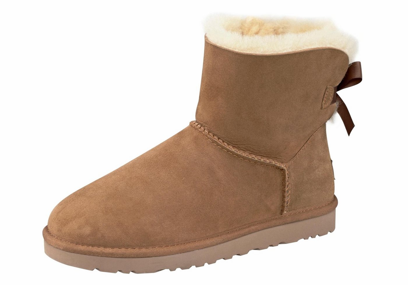 Ugg Mini Bailey Bow 2 Schlupfboots Schlupfboots (chestnut)