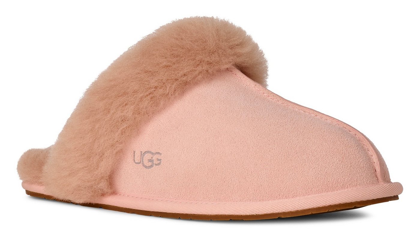 Ugg Scuffette II Hausschuh Homeslippers, Hausschuh mit kuscheligem Fellimitat-Kragen (rosé)