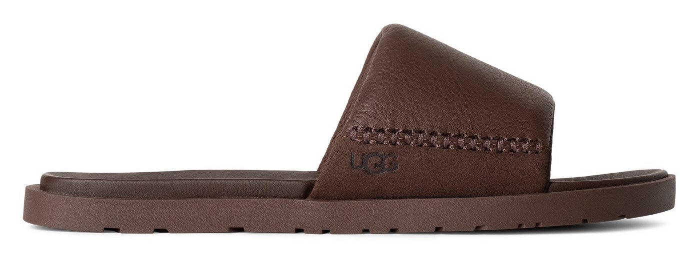 Ugg SEASIDE II SLIDE Badepantolette Strandschuh, Sandale mit seitlicher Ziersteppung