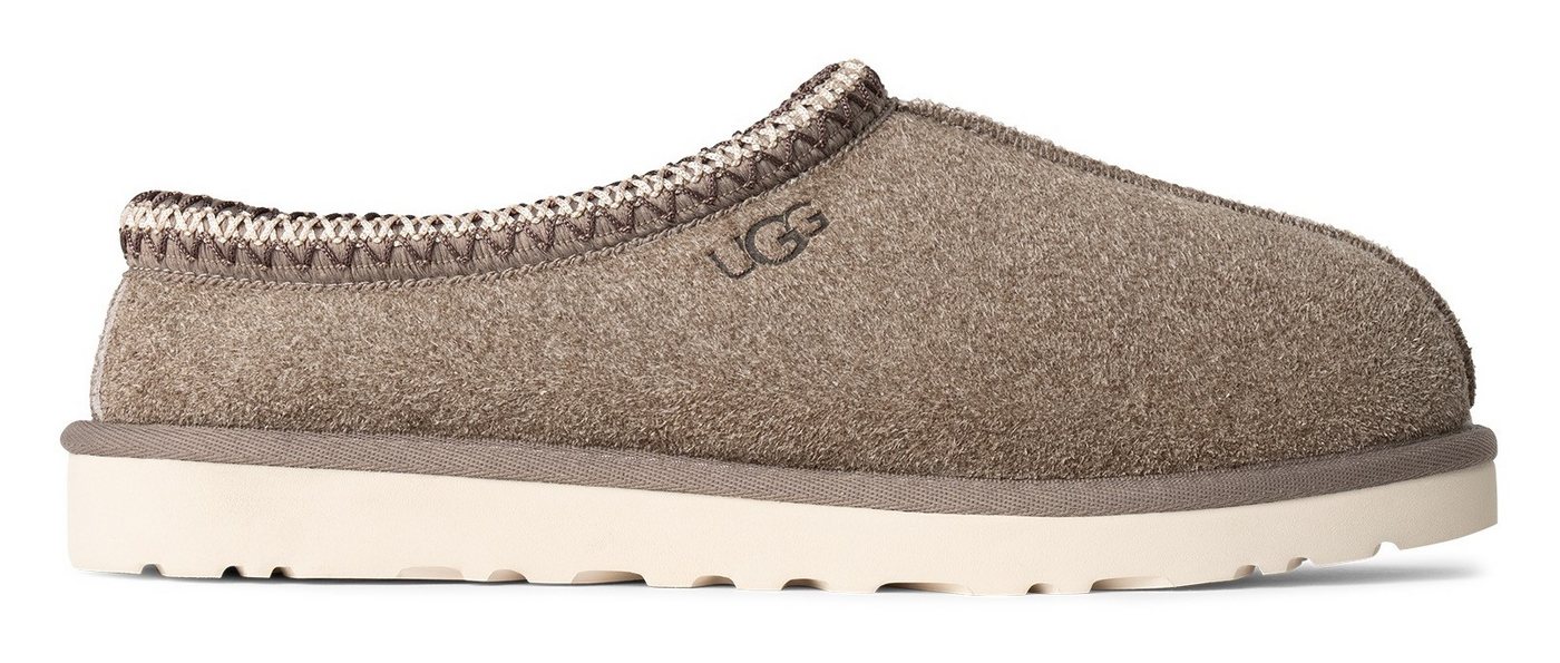Ugg Tasman Shaggy Suede Hausschuh, Flats, Mules, Pantoffel zum Schlupfen