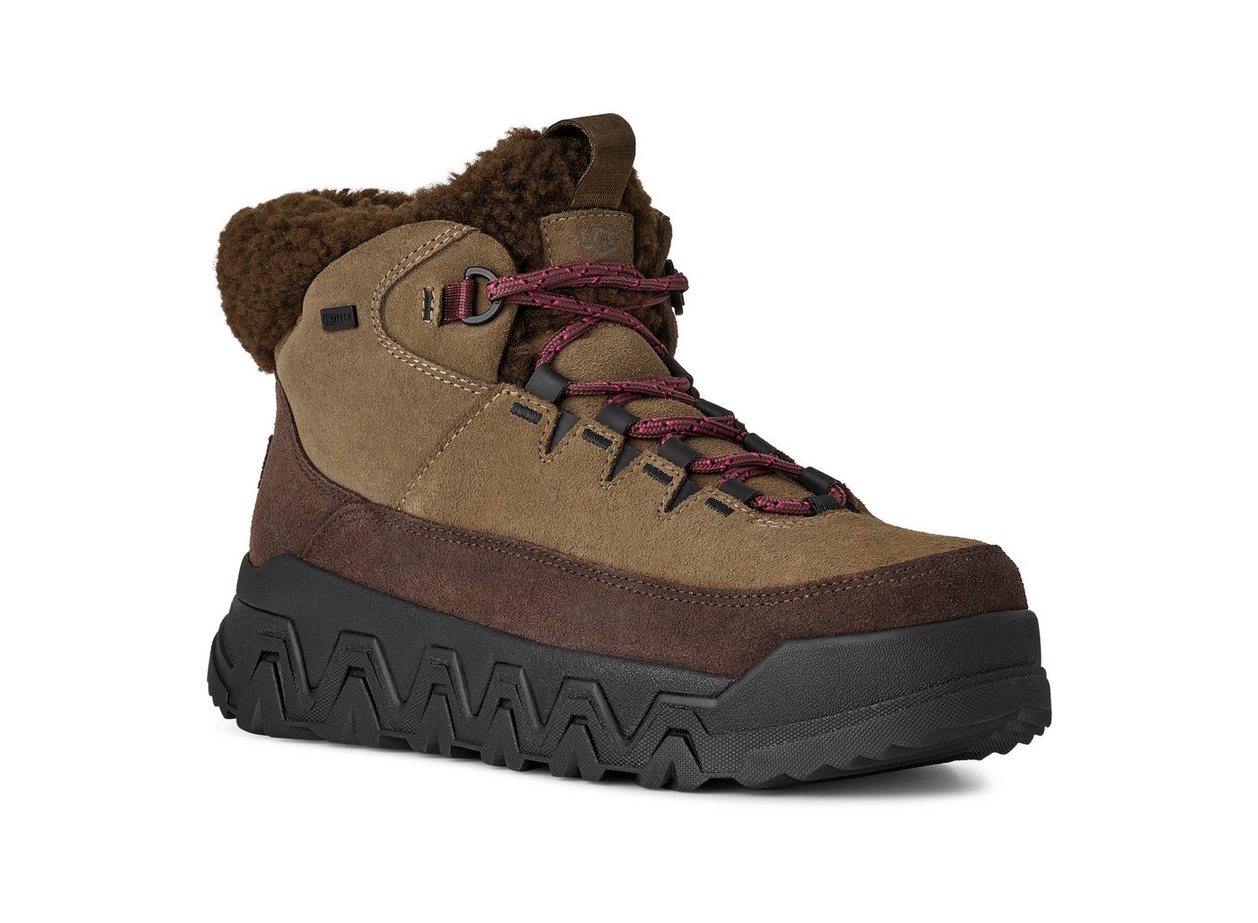 Ugg TERRE TRAIL COZY LACE Winterboots Plateaboots, Winterboots mit gepolstertem Schaftrand