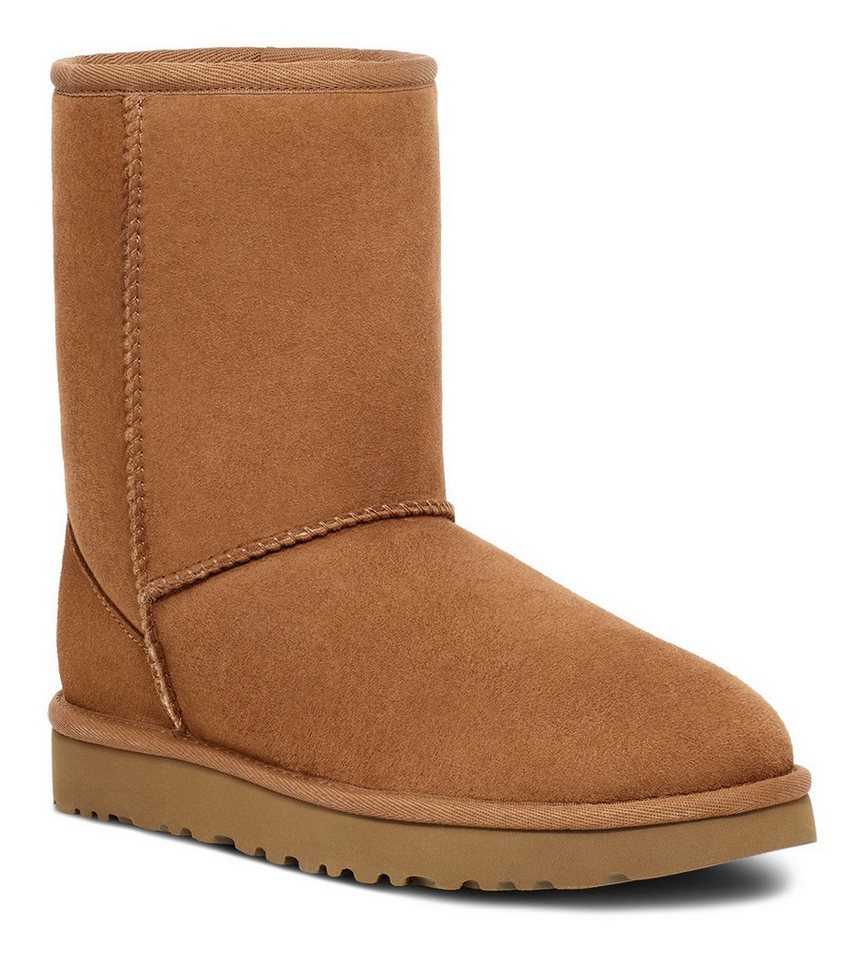 Ugg Unisex Classic Short 2 Winterboots, Stiefel, Schlupfstiefel in klassischem Design (chestnut)