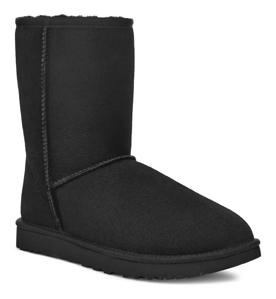 Ugg Unisex Classic Short 2 Winterboots, Stiefel, Schlupfstiefel in klassischem Design (schwarz)