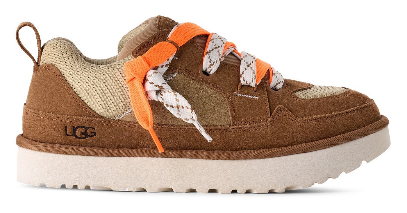 Ugg Unisex LO LOWMEL Sneaker, Halbschuh, Schnürschuh Freizeitschuh mit trendiger Laufsohle (chestnut)