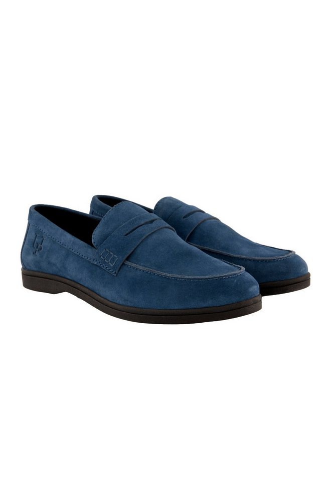 Ulla Popken Leder-Loafer Blockabsatz Weite H Mokassin