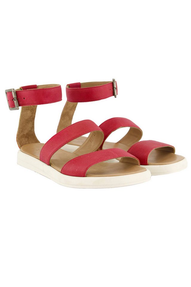 Ulla Popken Leder-Sandalen Nappaleder Fesselriemen Weite H Sandalette