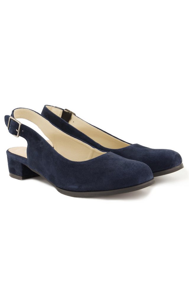 Ulla Popken Lederpumps Veloursleder Zierspange Weite H Pumps