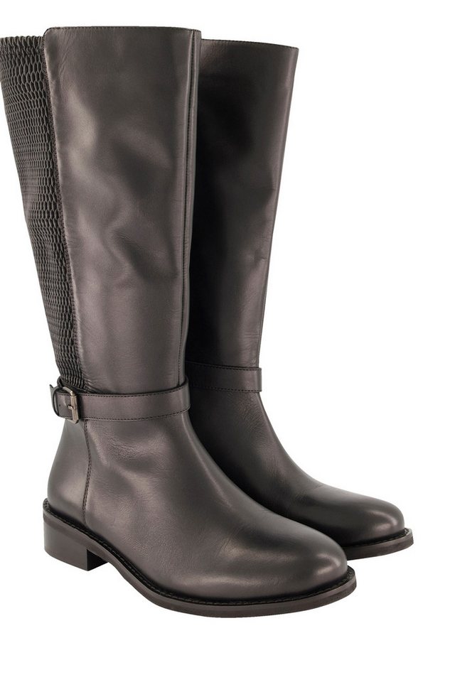 Ulla Popken Lederstiefel XL-Schaft Weite H Stiefel