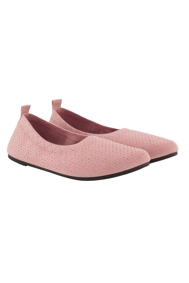 Ulla Popken Strick-Ballerinas Ziersteine Wechselfußbett Ballerina (rosa)