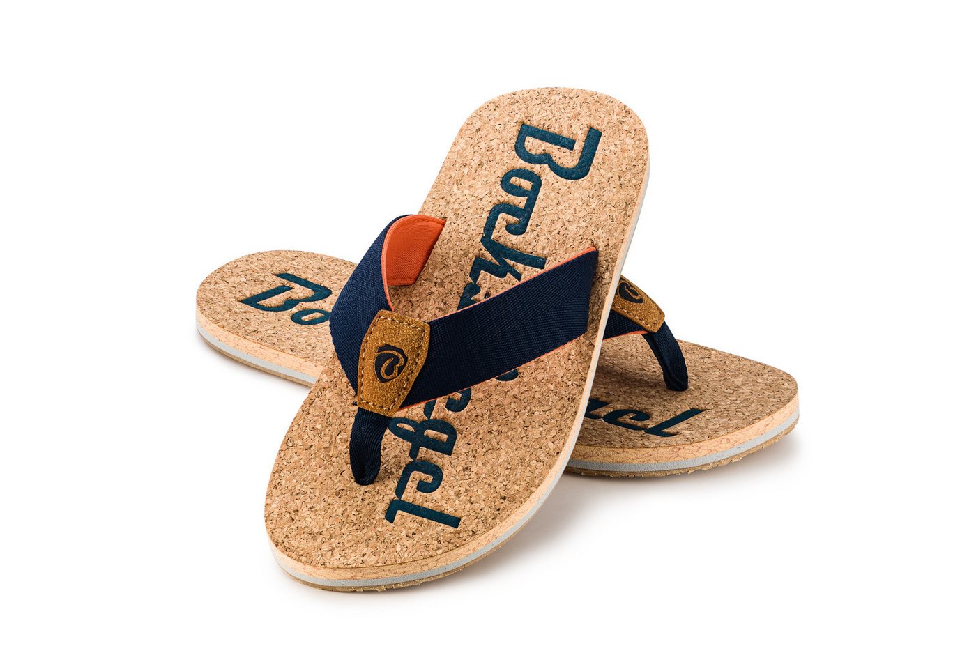 Ultrapower Flip-On Zehentrenner Poolschuhe Unisex mit Korksohlen-Optik Zehentrenner (Flip Flops Komfort und Stil)