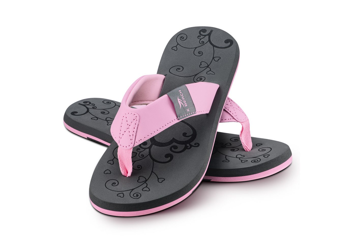 Ultrapower Flip-On Zehentrenner – Soft-Riemen & EVA-Fußbett im Mix Zehentrenner (Wellness & Spa – mit softem Textilband & Laufsohle Gr. 39, Flip Flops Komfort und Stil) Gepolsterter Riemen – bequem für lange Spaziergänge