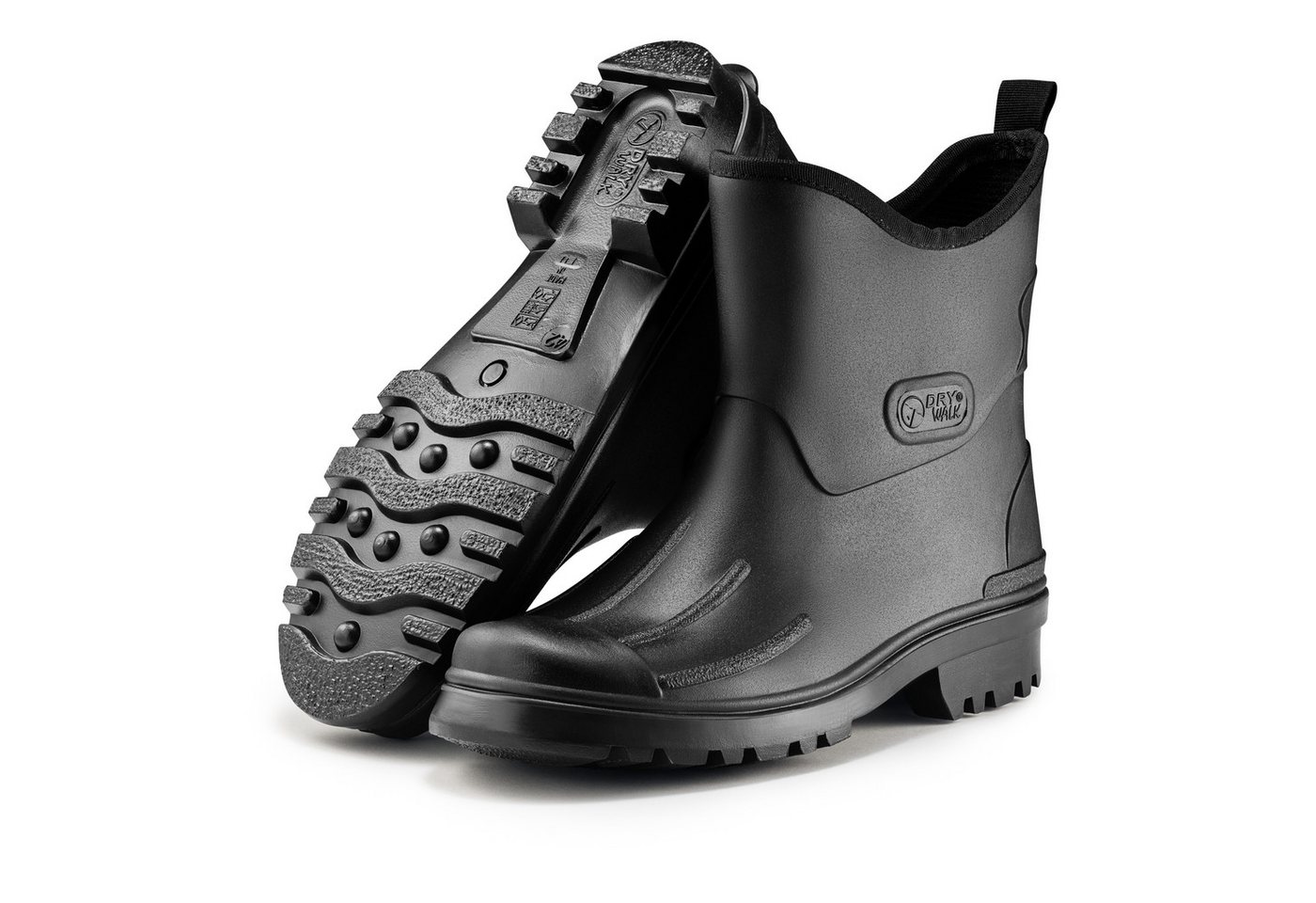 Ultrapower Nordhav Sköld Herren halbhohe Wasserdichte Boots 43 Schwarz Gummistiefel Regenstiefel aus Gummi l Gummihalbstiefel Matschstiefel