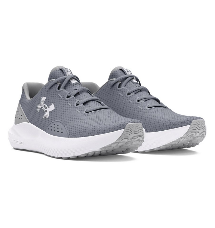 Under Armour® UA Charged Surge 4 Laufschuh Gute Dämpfung (grau/weiß)