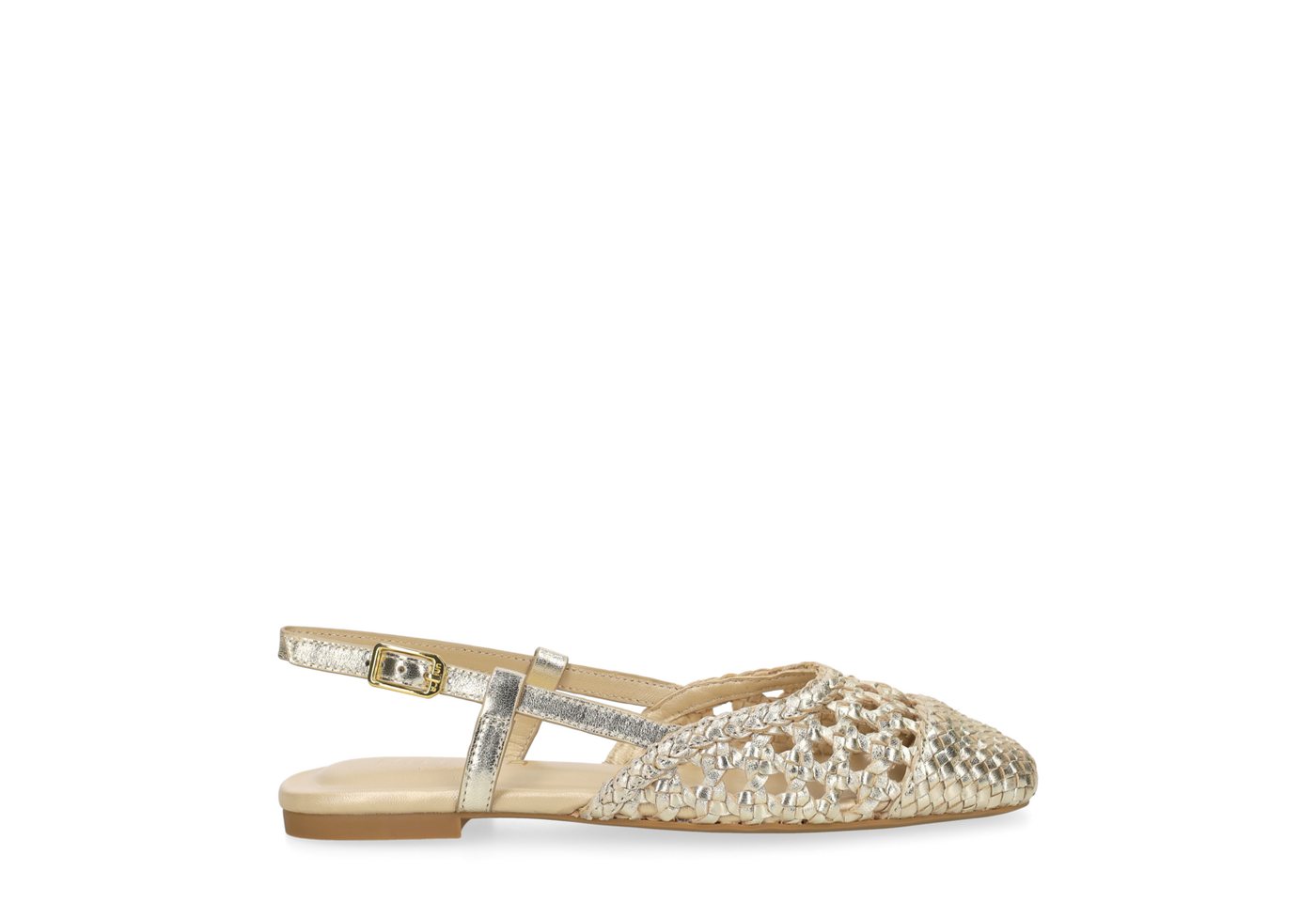 Unisa BADRI_SHF PLATINO, Peeptoes & Slingpumps, Gold, Damen Peeptoepumps
