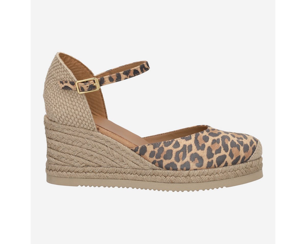 Unisa CACERES_LKD CANNELLE LEO, Sandaletten, Braun kombiniert, Damen Sandalette