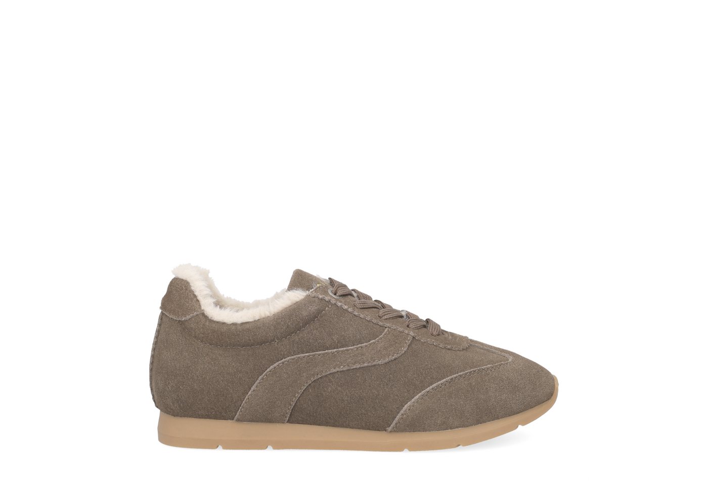 Unisa DAPSE_BS TAUPE, Warmfutter, Schnürschuhe, Braun, Damen Schnürschuh