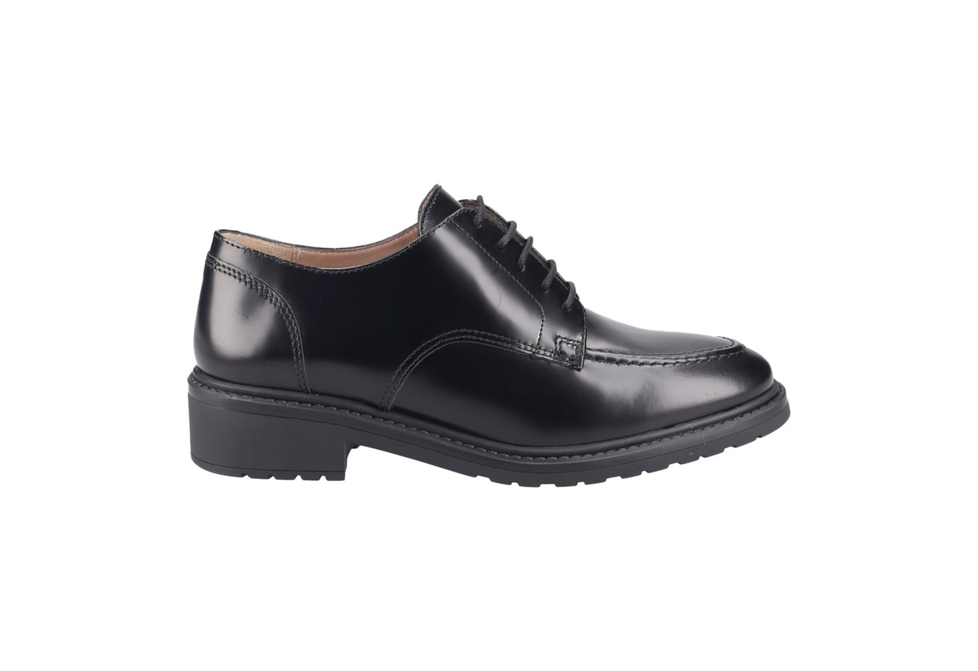 Unisa ERROL_SIV BLACK, Schnürschuhe, Schwarz, Damen Schnürschuh