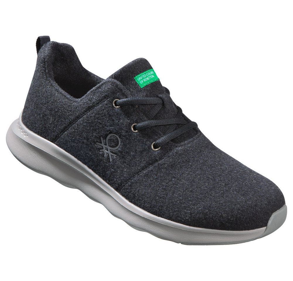 United Colors of Benetton Merino-Wolle Sneaker Atmungsaktiv und temperaturregulierend (blau)