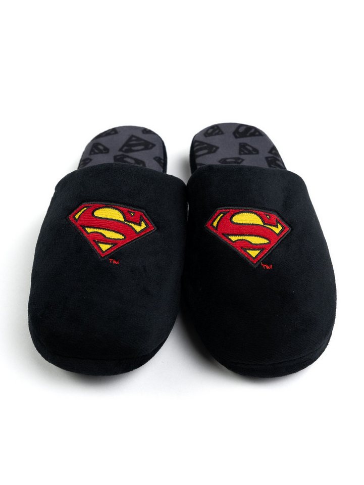 United Labels® DC Comics Superman Hausschuhe Puschen Schlappen Slipper Pantoffeln Hausschuh