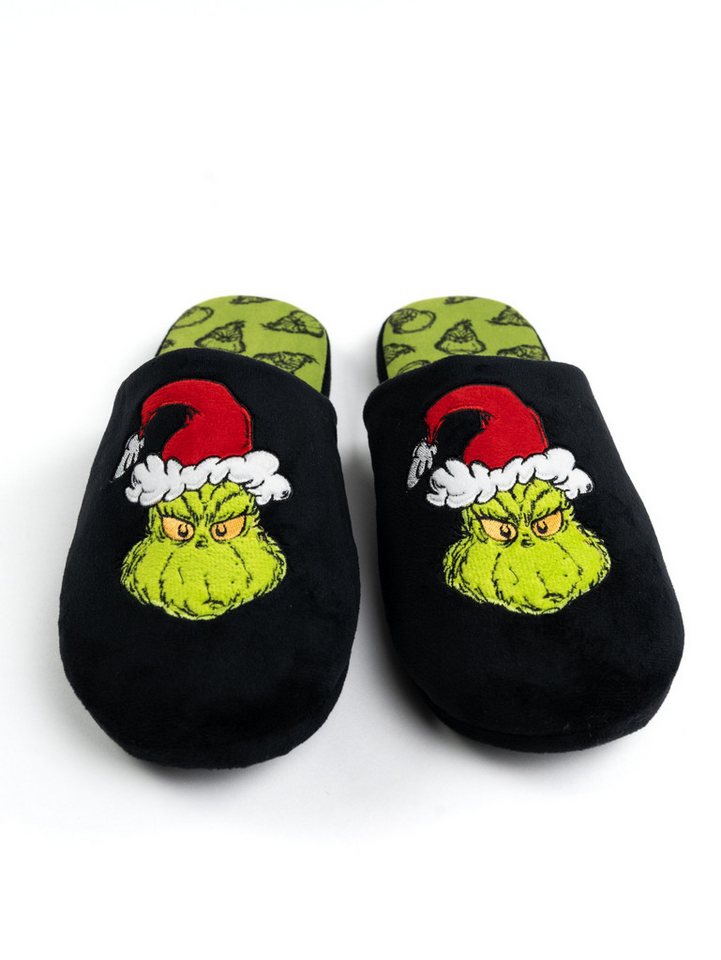 United Labels® The Grinch Hausschuhe Slipper Pantoffeln Puschen Schlappen Hausschuh