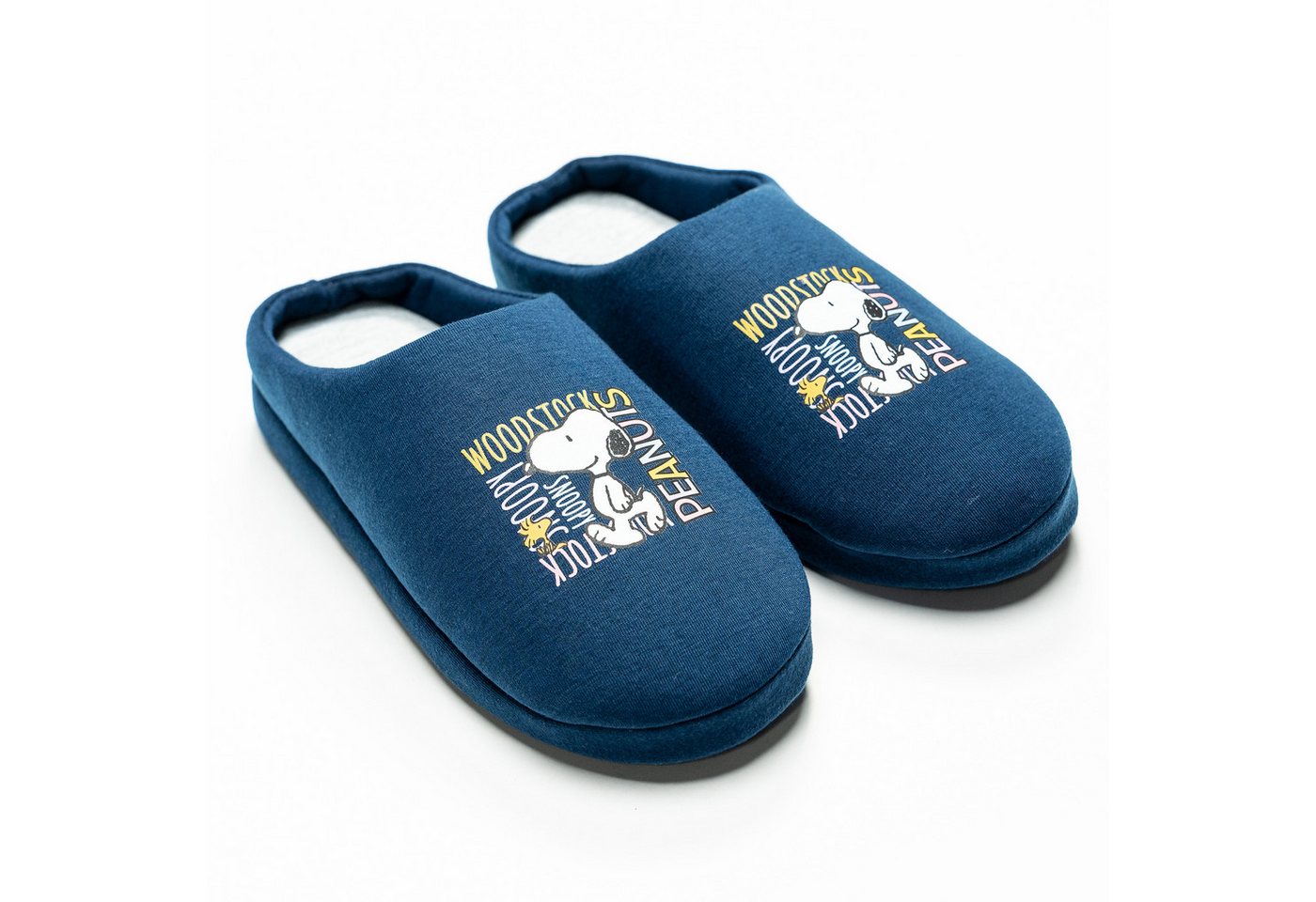 United Labels® The Peanuts Snoopy Hausschuhe Puschen Slipper Pantoffeln Hausschuh (blau)