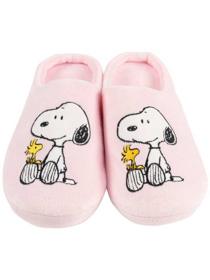 United Labels® The Peanuts Snoopy Hausschuhe Woodstock Puschen Slipper Pantoffeln Hausschuh
