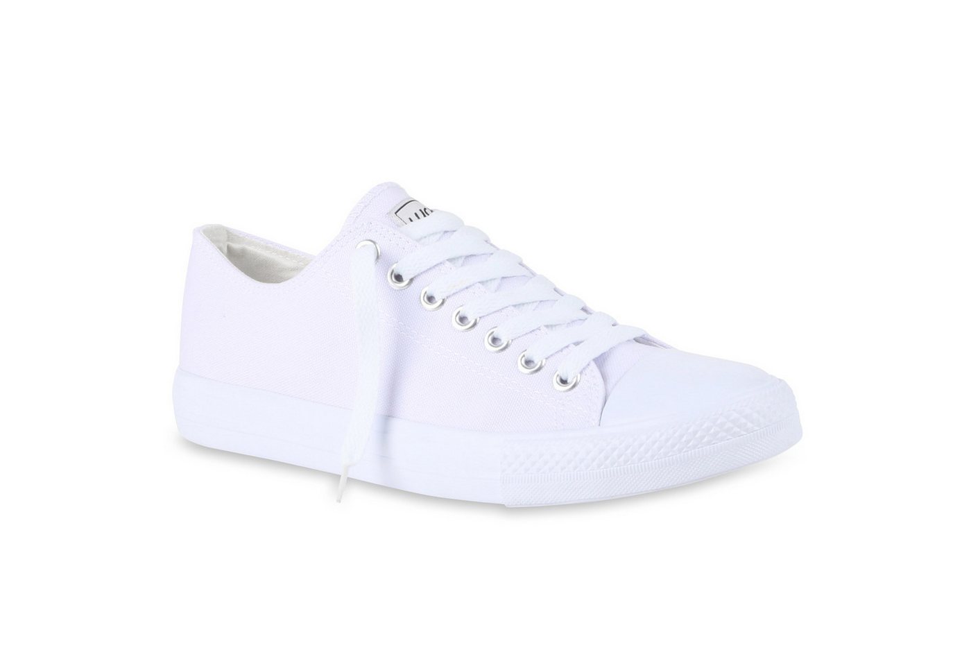 VAN HILL 12121843 HO CB09-1 Herren Sneaker All White 43 Sneaker Herren Sneakers Sportschuhe Stoffschuhe Schnürer