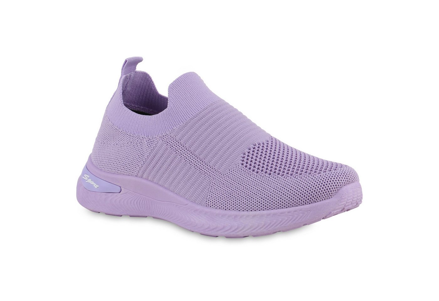 VAN HILL 21730838 EM HD-13 Damen Sportschuhe Purple 38 Slip-On Sneaker Damen Slip Ons Sportschuhe Sportliche Strick Profil-Sohle