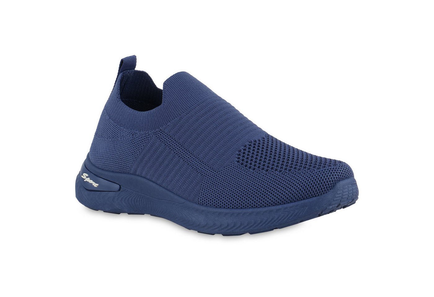 VAN HILL 21731337 EM HD-13 Damen Sportschuhe Light Blue 37 Slip-On Sneaker Damen Slip Ons Sportschuhe Sportliche Strick Profil-Sohle